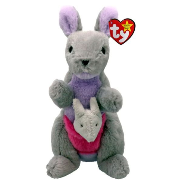 М'яка іграшка TY Beanie Babies Сірий кенгуру Kayla 15 см (41349)